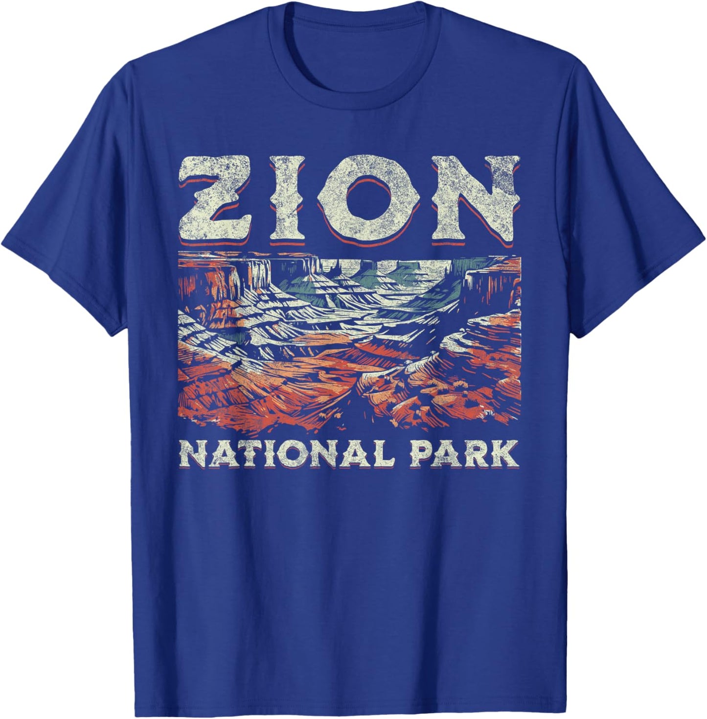 Zion National Park , Small, Grey T-Shirt - T-Shirt | Royal