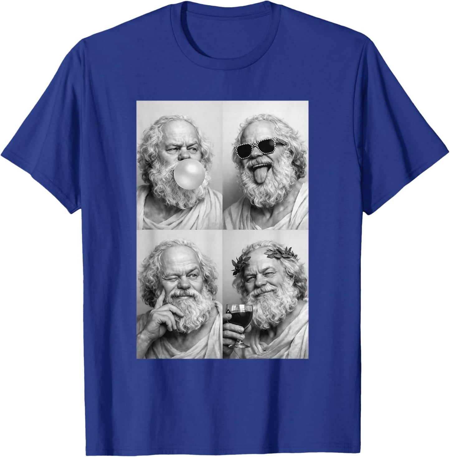 Sokrates Portrait T-Shirt - T-Shirt | Royal