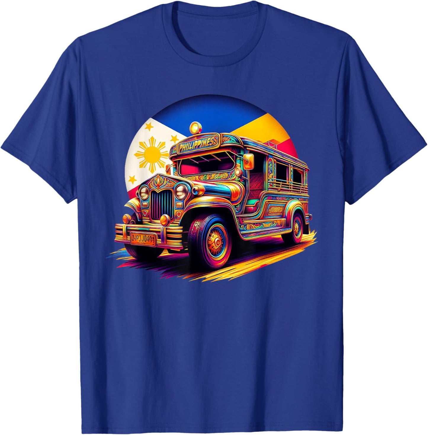 Philippines Flag Proud Filipino Souvenir Philippines Jeepney T-Shirt - T-Shirt | Royal