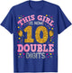 It's My 10th Birthday | This Girl is Now 10 Years Old T-Shirt - T-Shirt | Royal