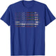 Clan MacDonald Dress Scottish tartan US flag kilt Scotland T-Shirt - T-Shirt | Royal