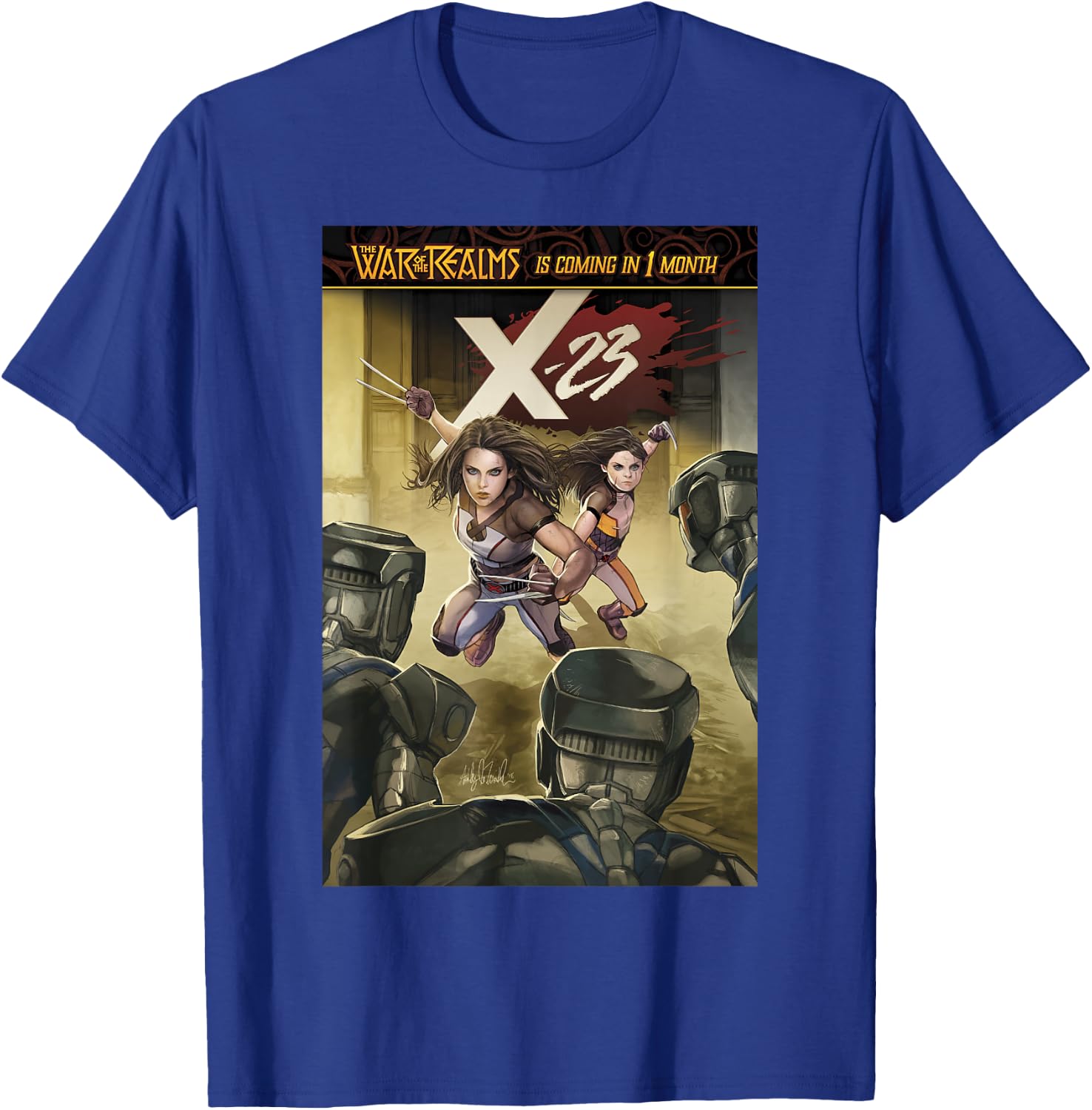Marvel Comixology X-23 X-Assassin Comic Book Cover T-Shirt - T-Shirt | Royal