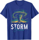 Storm Chasing Tornado Chaser Meteorologist Meteorology T-Shirt - T-Shirt | Royal