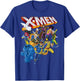 Marvel X-Men Vintage Group Shot Logo T-Shirt - T-Shirt | Royal