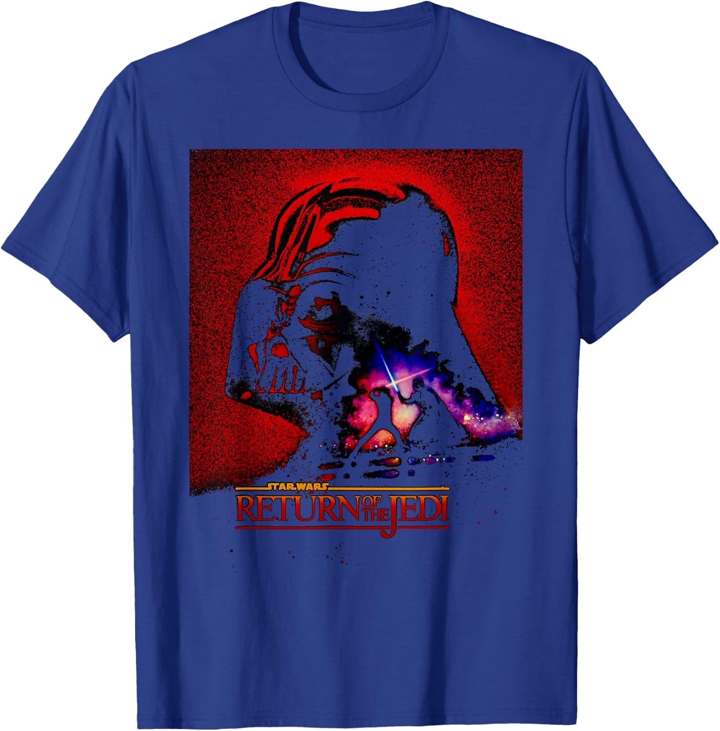 Star Wars Return Of The Jedi Darth Vader Dark Poster T-Shirt - T-Shirt | Royal
