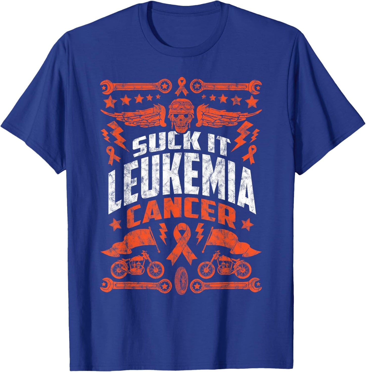 Suck It Leukemia | Motorcycle T-Shirt - T-Shirt | Royal