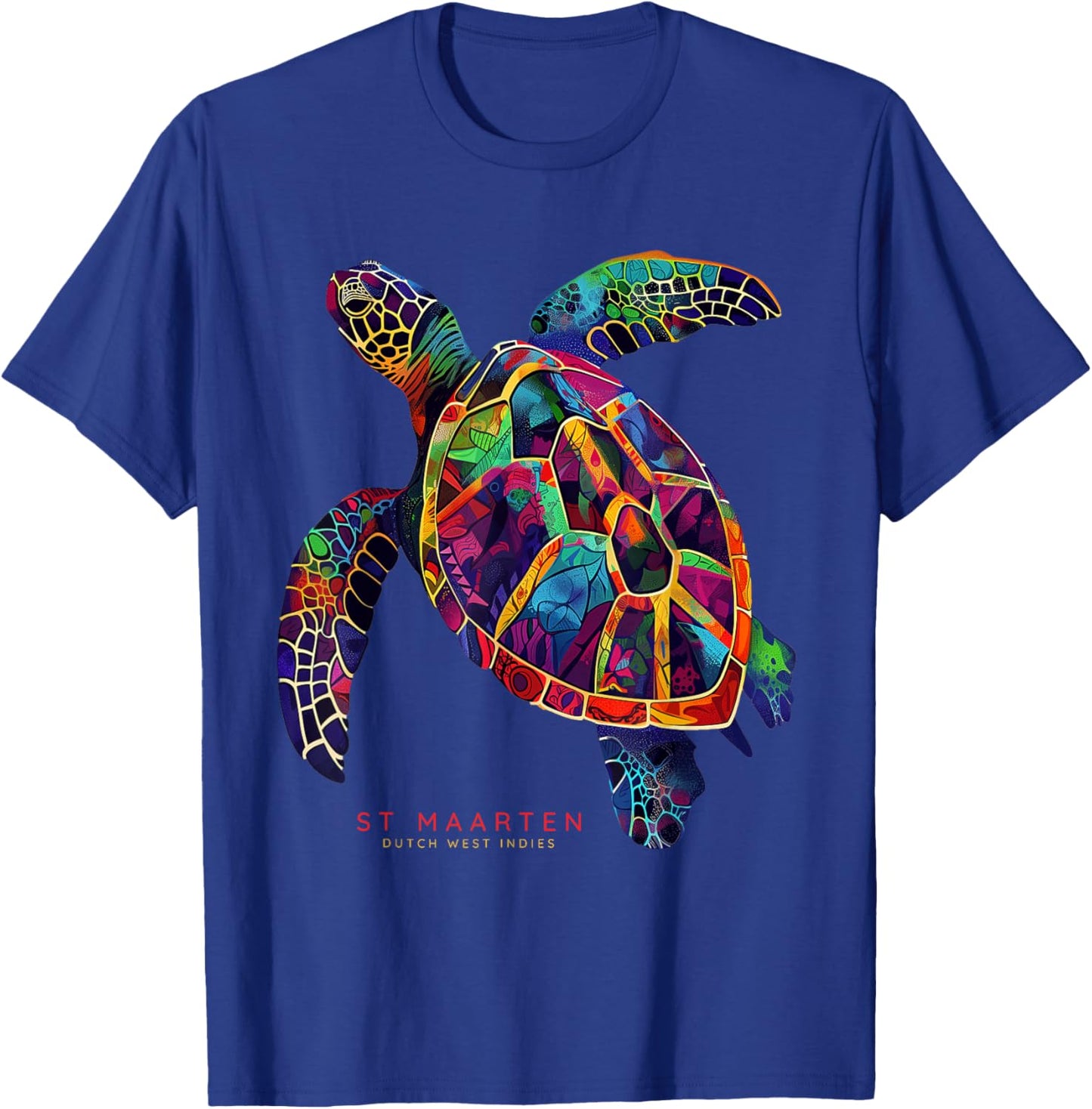 St. Maarten Dutch West Indies St. Martin Vacation Sea Turtle T-Shirt - T-Shirt | Royal