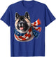 Akita American Flag Patriotic Akita Dog Lover 4th of July Men T-Shirt - T-Shirt | Royal