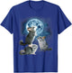 Funny Chinchilla Shirt - Chinchillas Howling at the Moon T-Shirt - T-Shirt | Royal
