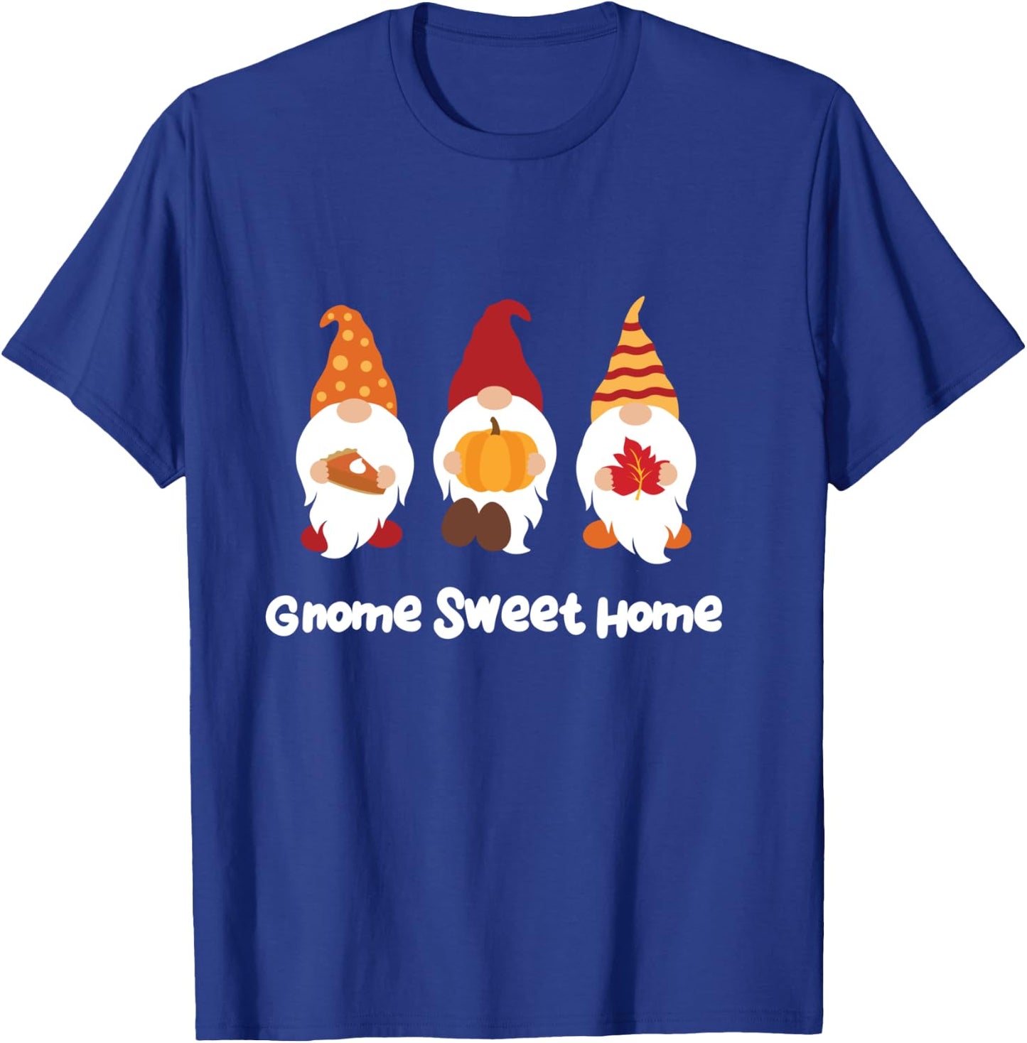 Autumn Gnome Gift Men Women Kids Thanksgiving Fall Gnome T-Shirt - T-Shirt | Royal