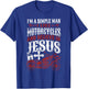 Classic Christian Motorcycle Biker I Am A Simple Man I Like T-Shirt - T-Shirt | Royal
