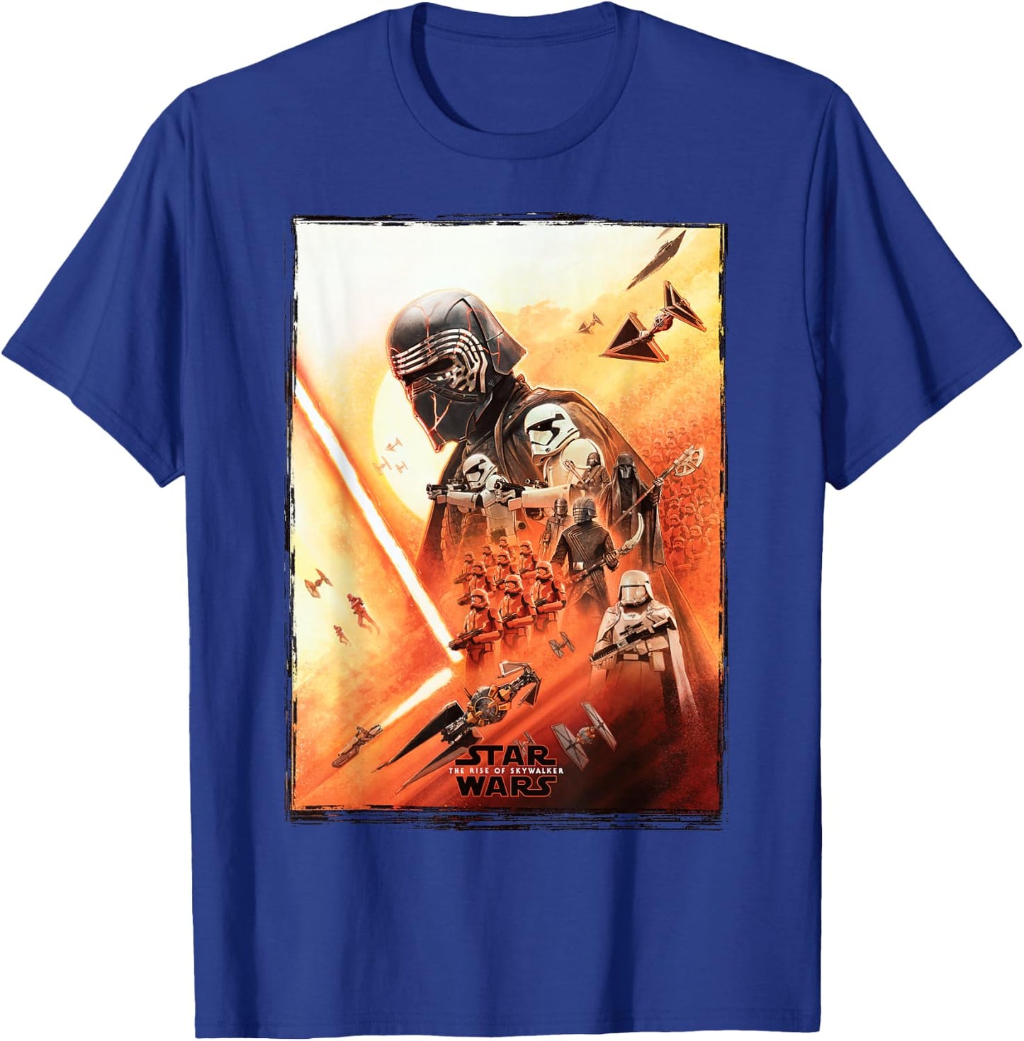 Star Wars The Rise of Skywalker Kylo Poster T-Shirt - T-Shirt | Royal