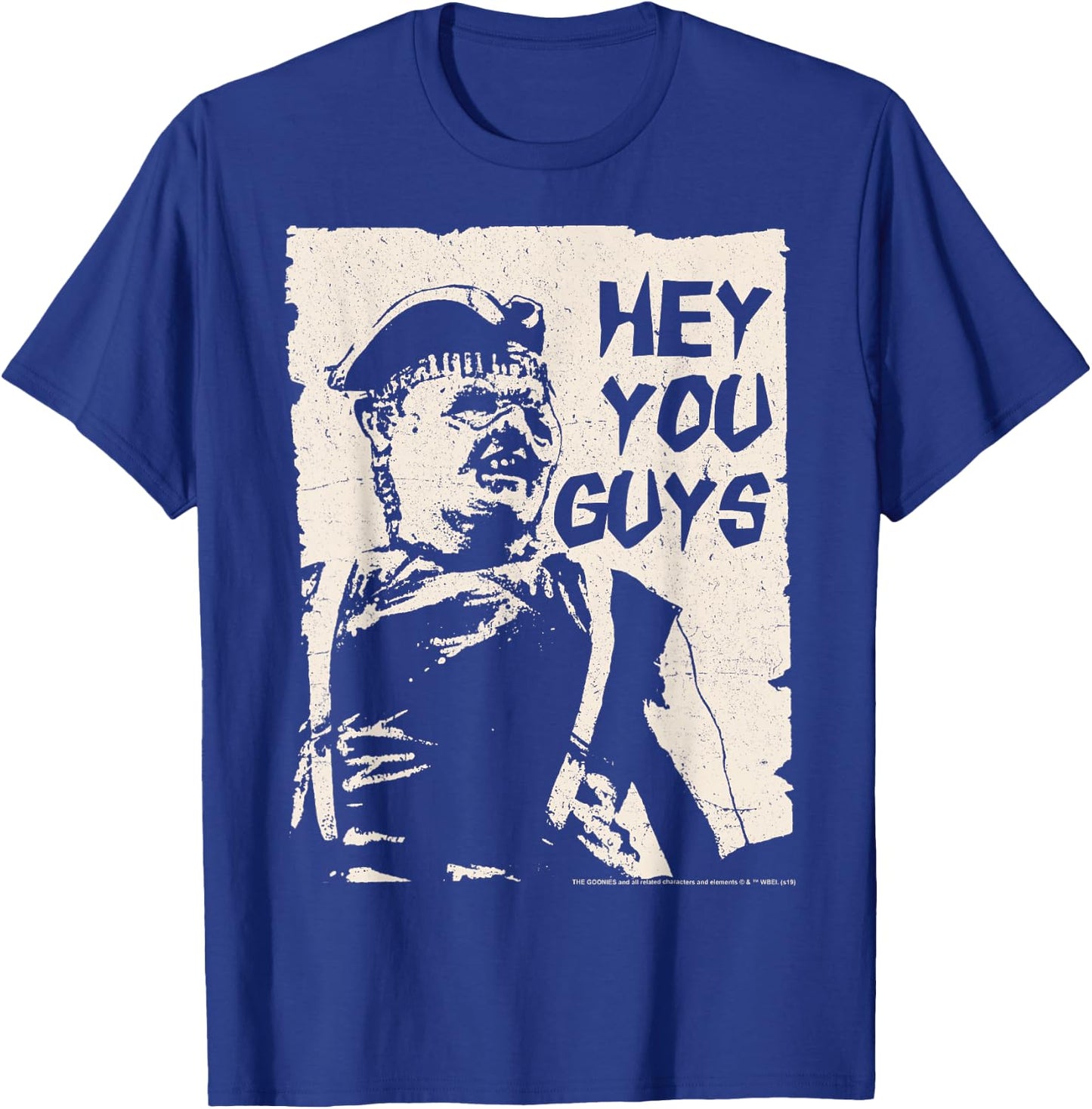 The Goonies Sloth Hey You Guys Cut Out Portrait T-Shirt - T-Shirt | Royal