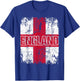 ENGLAND Flag Vintage Distressed ENGLAND T-Shirt - T-Shirt | Royal