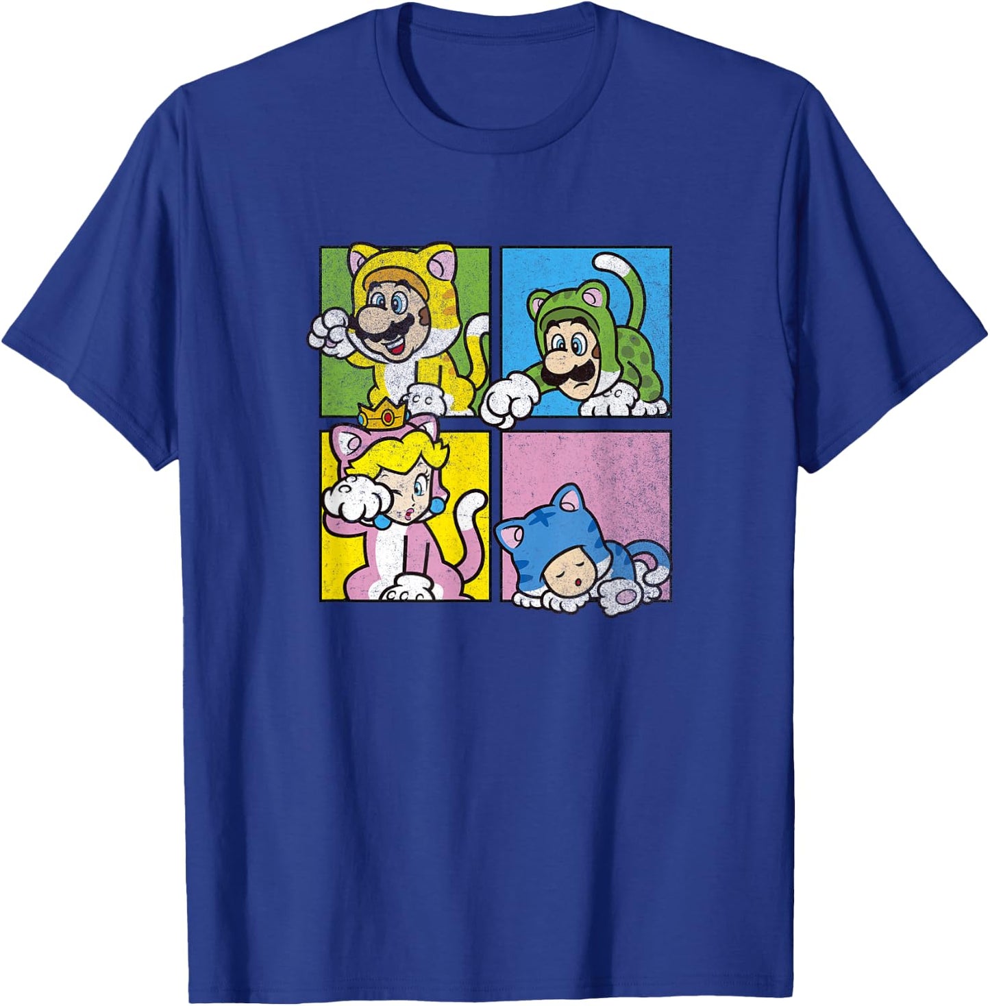 Super Mario 3D World Bowser's Fury Cat Costume Box Ups T-Shirt - T-Shirt | Royal