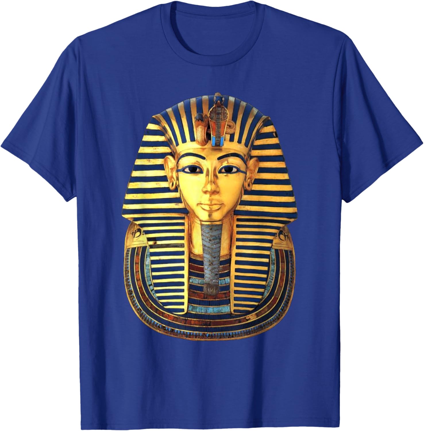 Tutankhamun Golden mask | Ancient Kemet Pharaoh King Tut T-Shirt - T-Shirt | Royal