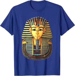 Tutankhamun Golden mask | Ancient Kemet Pharaoh King Tut T-Shirt - T-Shirt | Royal