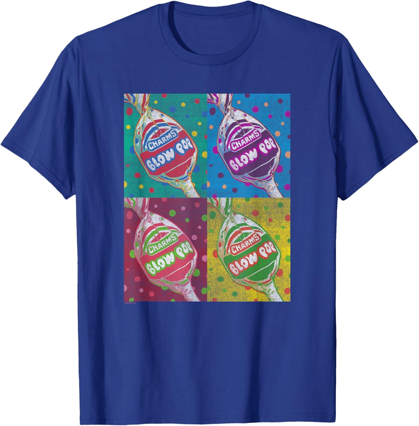 Charms Blow Pop Colorful Panels T-Shirt - T-Shirt | Royal