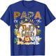Papa Of The Two Wild Animal Safari 2Nd Birthday Party T-Shirt - T-Shirt | Royal