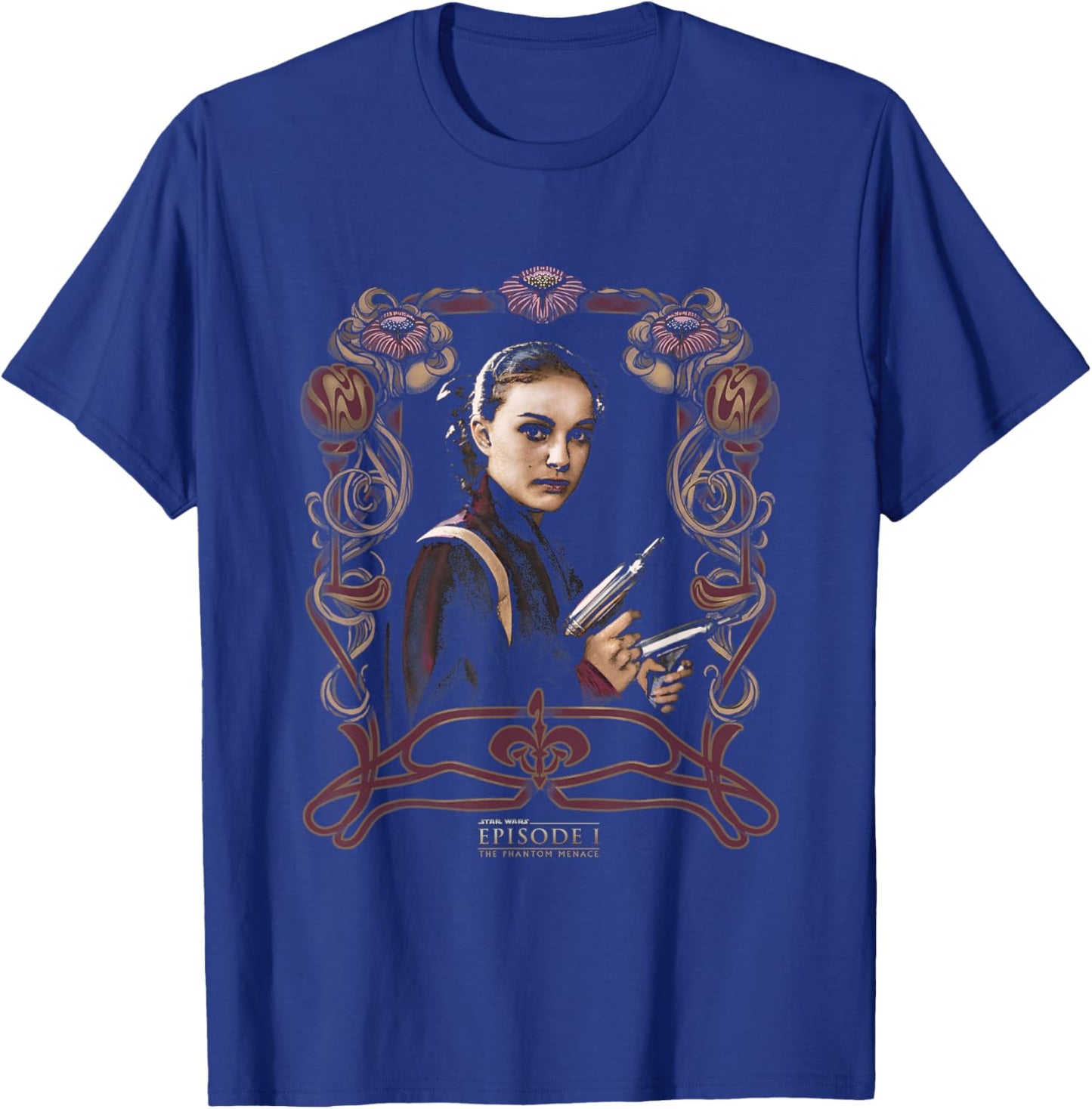 Star Wars Episode I The Phantom Menace Padme Vintage Shot T-Shirt - T-Shirt | Royal