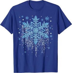 Snowflake Costume Winter Christmas Matching Kids T-Shirt - T-Shirt | Royal