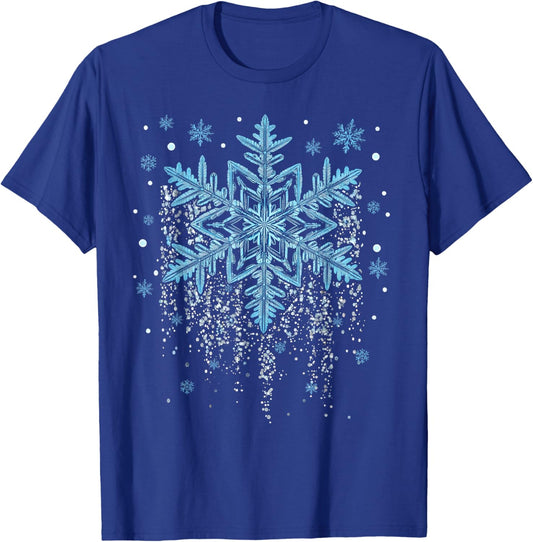 Snowflake Costume Winter Christmas Matching Kids T-Shirt - T-Shirt | Royal