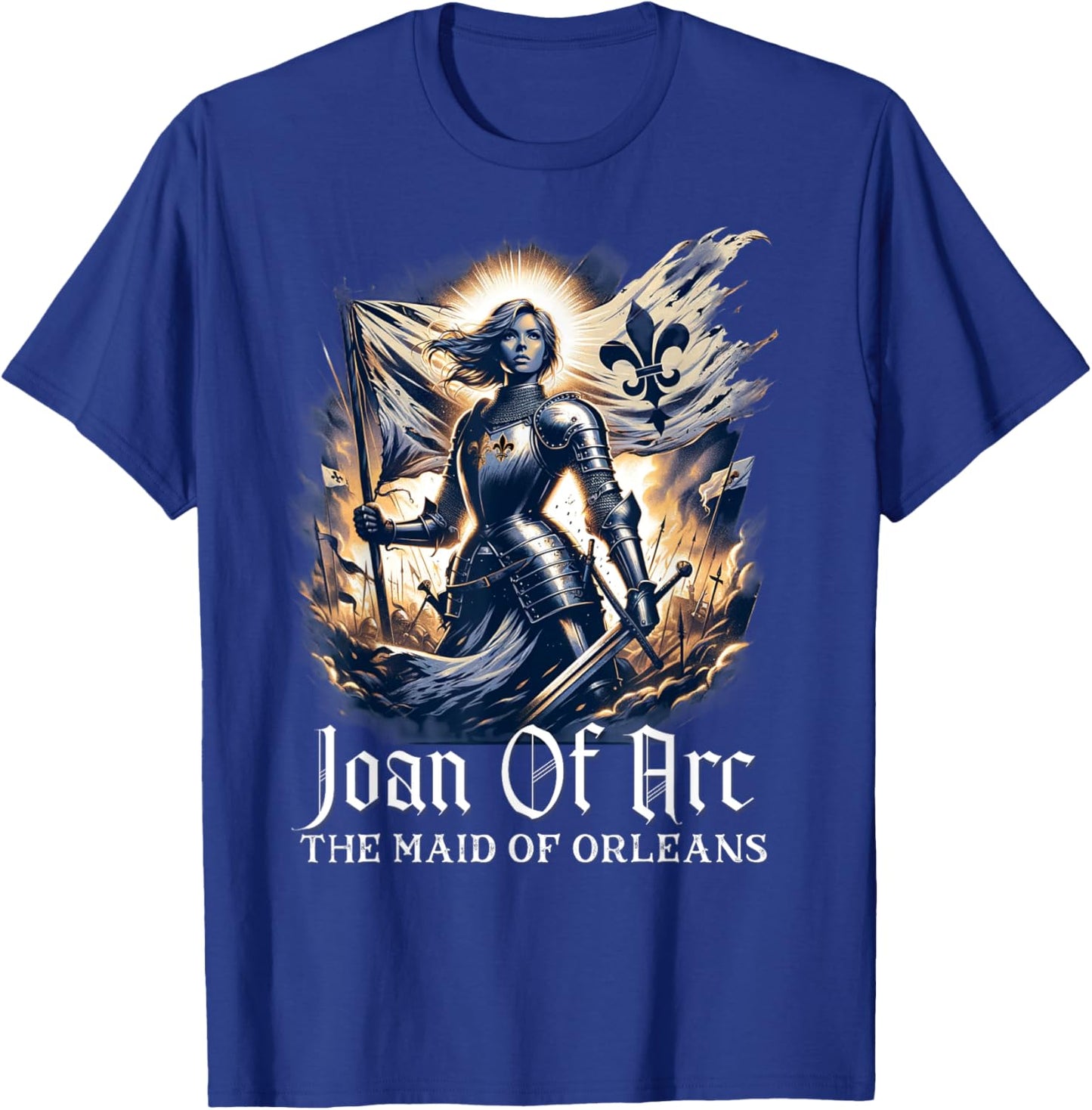 Saint Joan of Arc Catholic T-Shirt - T-Shirt | Royal