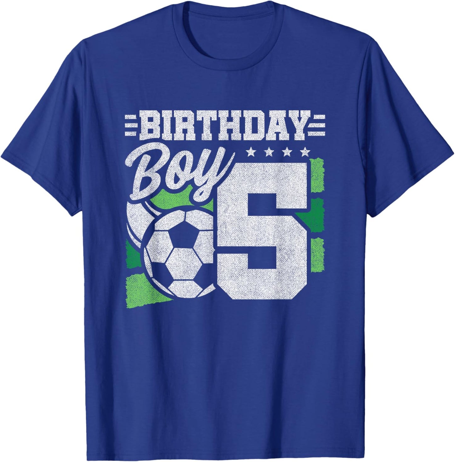 5 Year Old Soccer Birthday - Boys 5th Birthday Soccer T-Shirt - T-Shirt | Royal