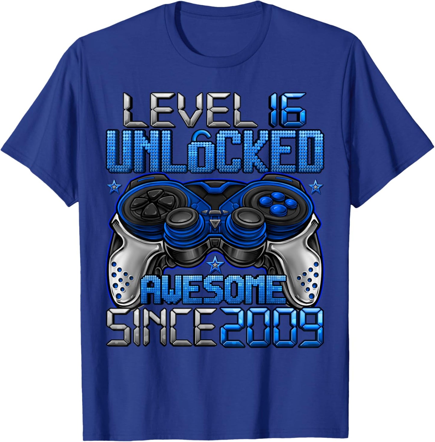 Level 16 Unlocked 16 Year Old Gifts Boys 16th Birthday Boy T-Shirt - T-Shirt | Royal