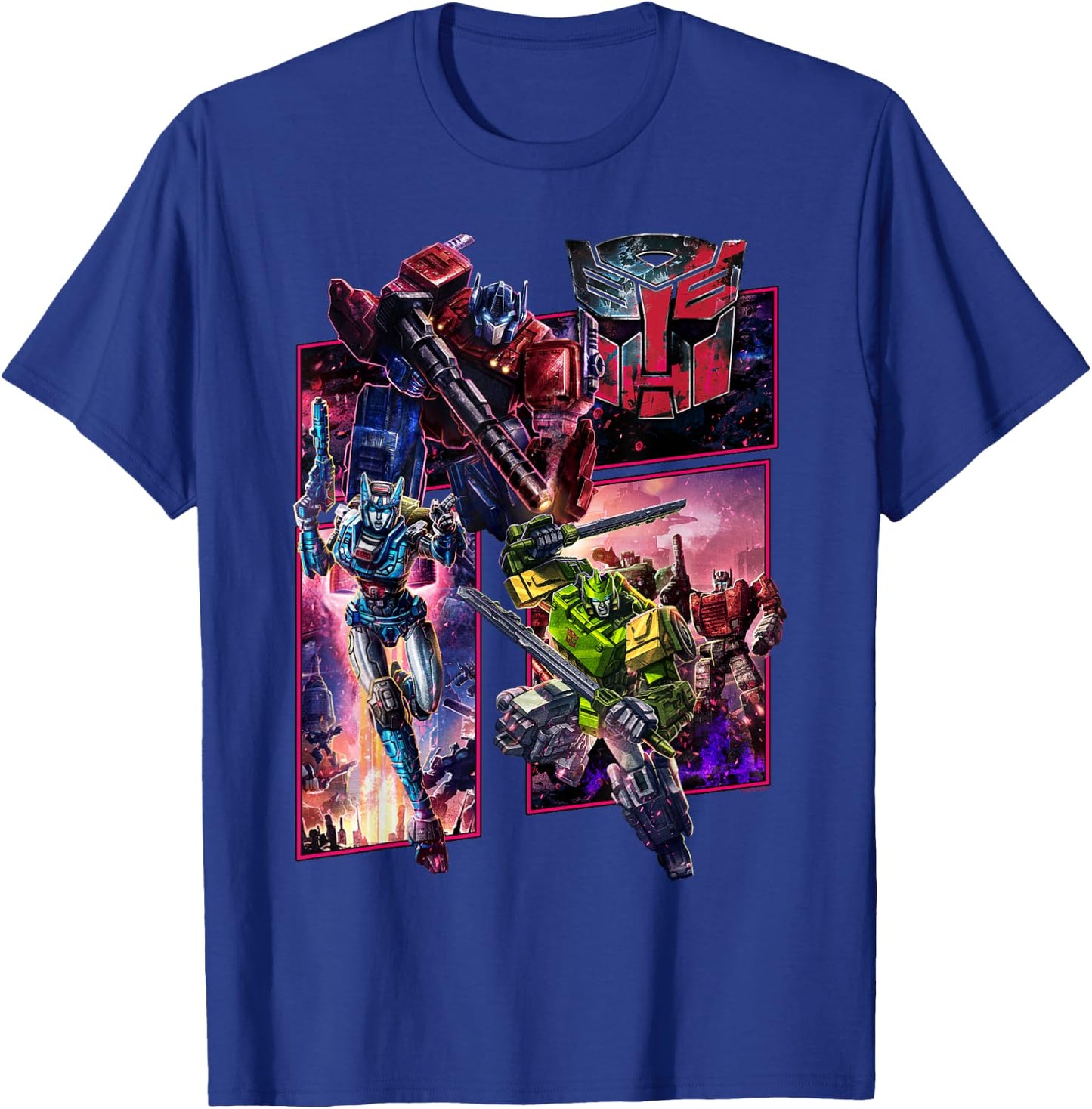 Transformers: War for Cybertron Autobot Panels Small T-Shirt - T-Shirt | Royal