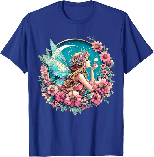 Whimsical Fantasy Fairycore Fairy Pixie T-Shirt - T-Shirt | Royal