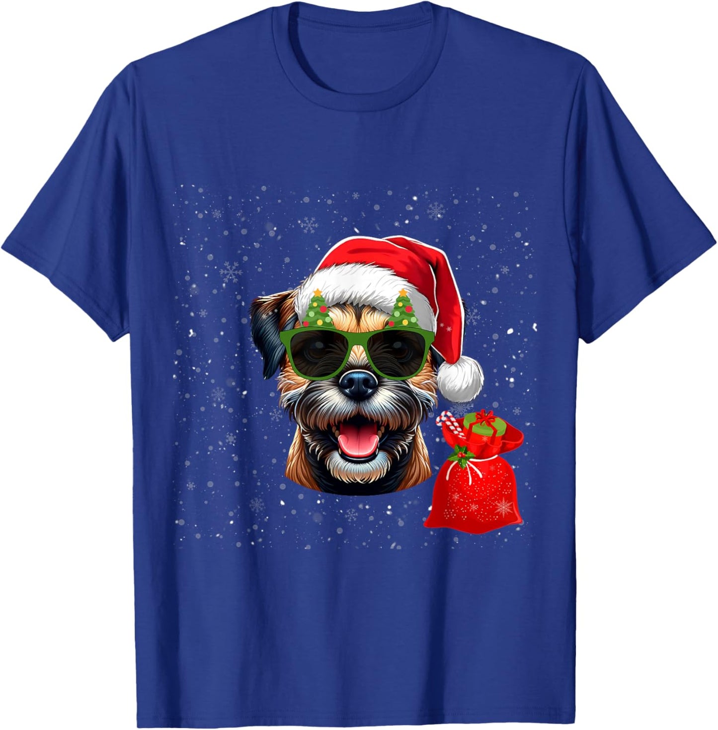 Border Terrier Dog Lover Men Women Kids Christmas T-Shirt - T-Shirt | Royal