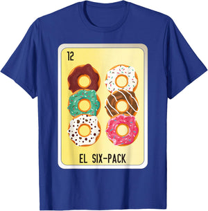 El Six-Pack Mexican Slang Chicano Bingo Cards T-Shirt - T-Shirt | Royal