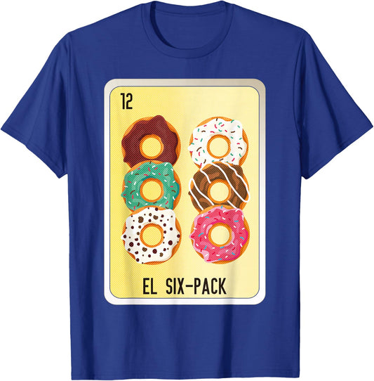 El Six-Pack Mexican Slang Chicano Bingo Cards T-Shirt - T-Shirt | Royal