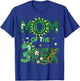 Mom of The Three Rex Birthday Dinosaur Family Matching T-Shirt - T-Shirt | Royal