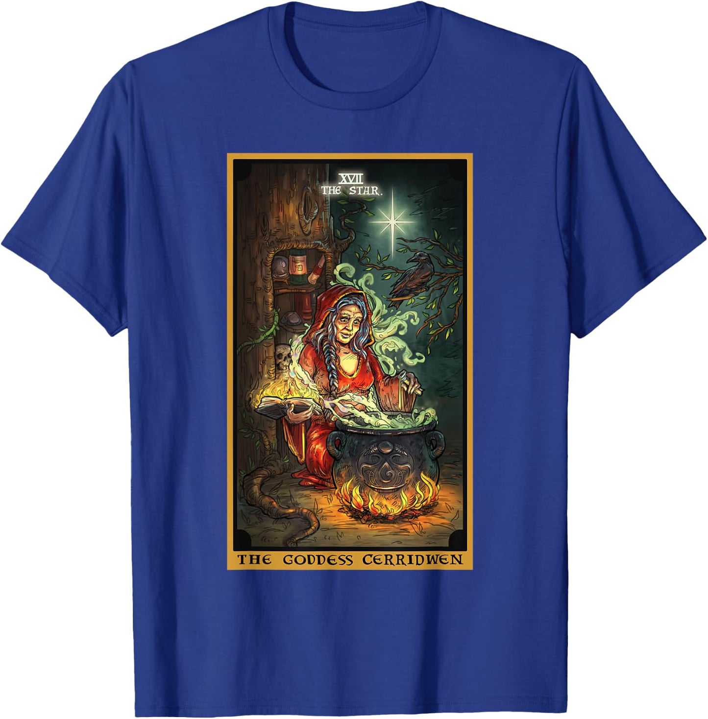 The Goddess Cerridwen The Star Tarot Card Wiccan Pagan Witch T-Shirt - T-Shirt | Royal