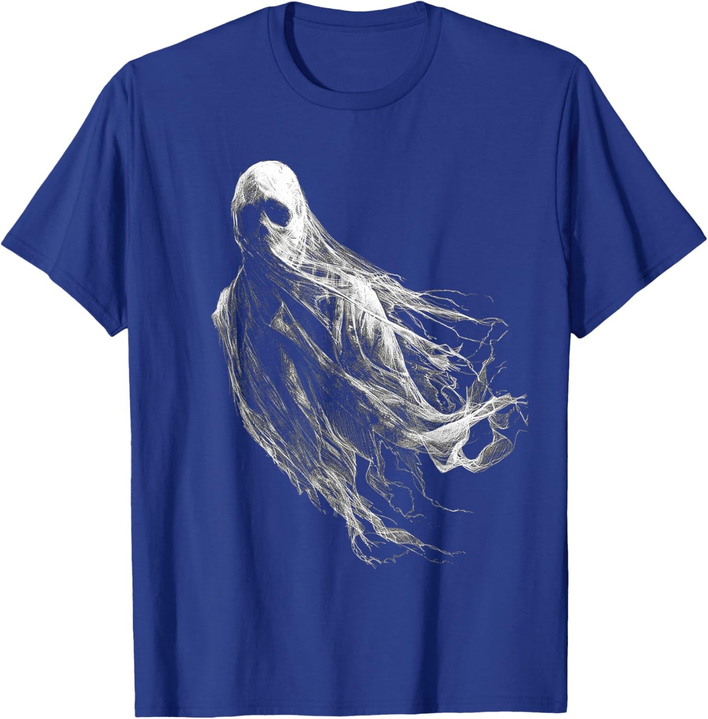 Ghost Costume Halloween Graphic Art Ghost T-Shirt - T-Shirt | Royal
