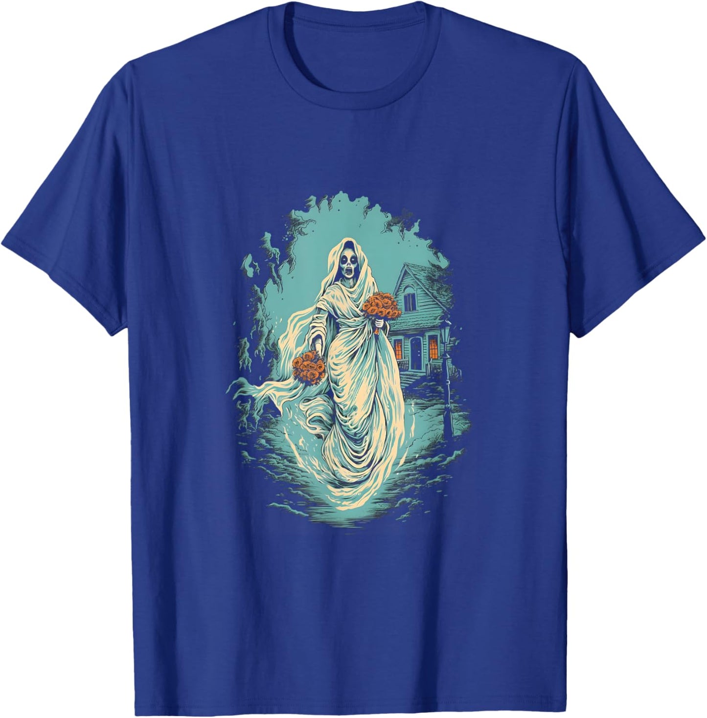 Ghost Bride / La Llorona by Haunted Horror Halloween T-Shirt - T-Shirt | Royal