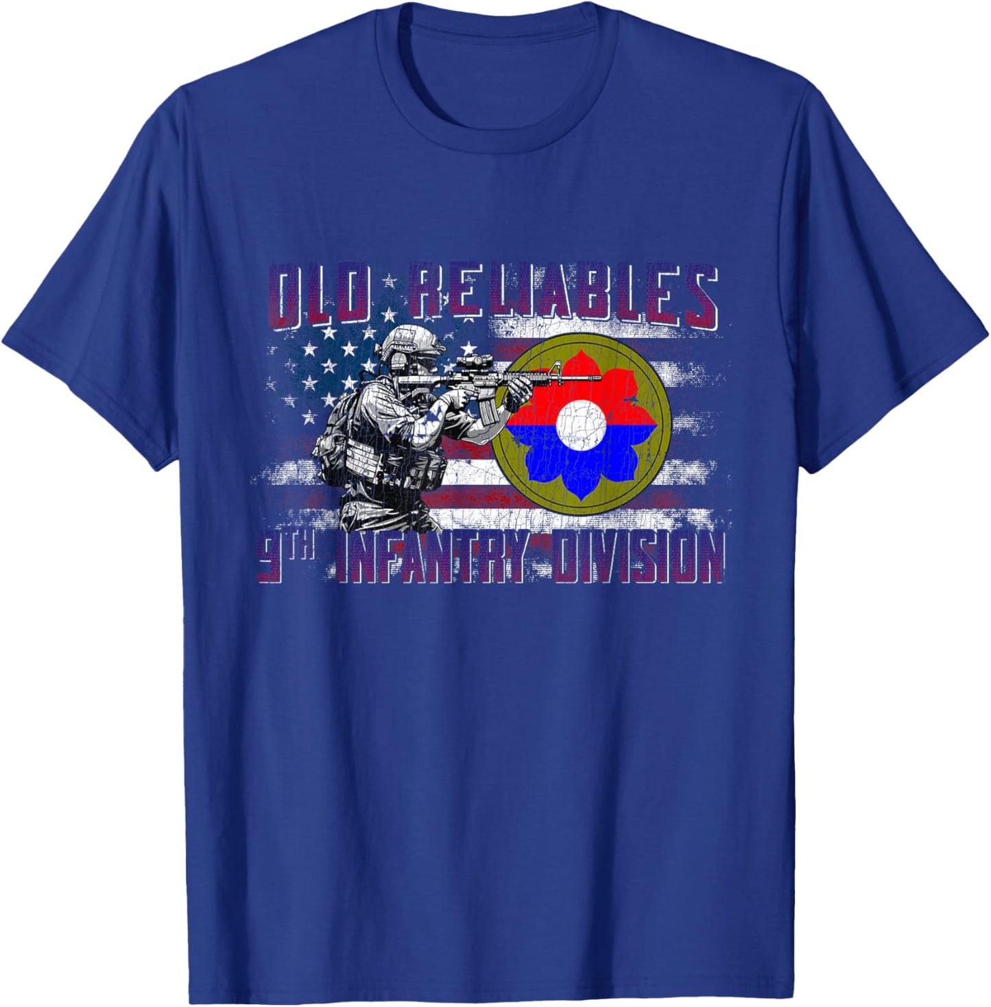 9th Infantry Division 9th ID Old Reliables Fort Lewis Gifts T-Shirt - T-Shirt | Royal