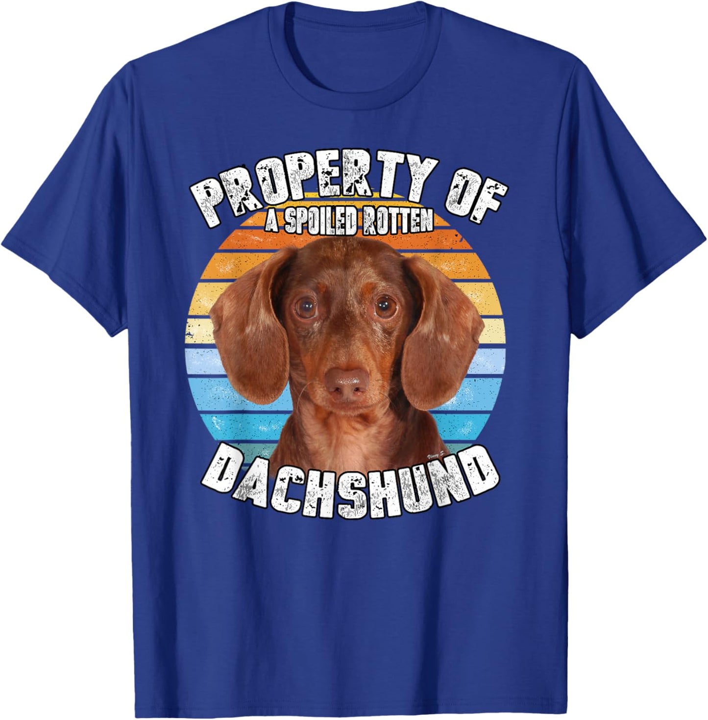 Dachshund Tan Owner Lover Property Of T-Shirt - T-Shirt | Royal