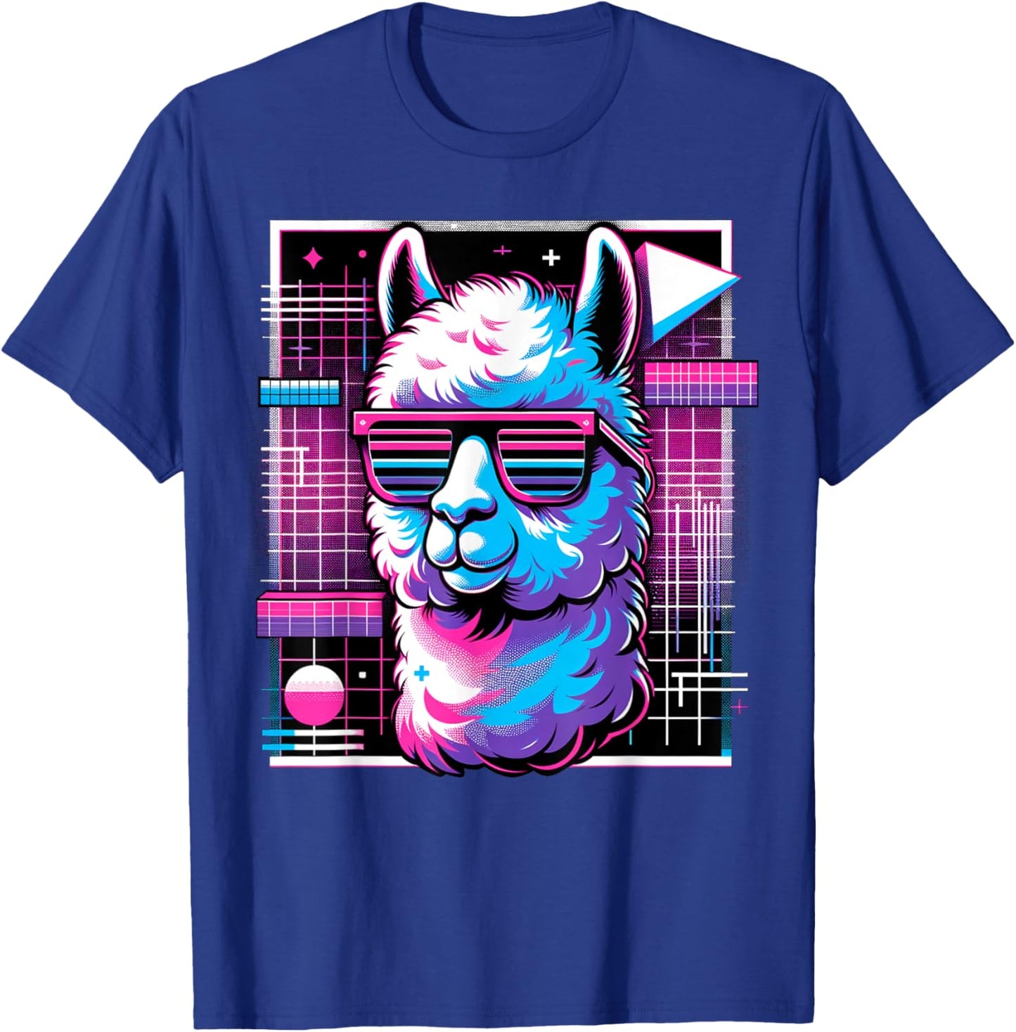 and Kids Vintage Retro Lama Alpaca Lover T-Shirt - T-Shirt | Royal