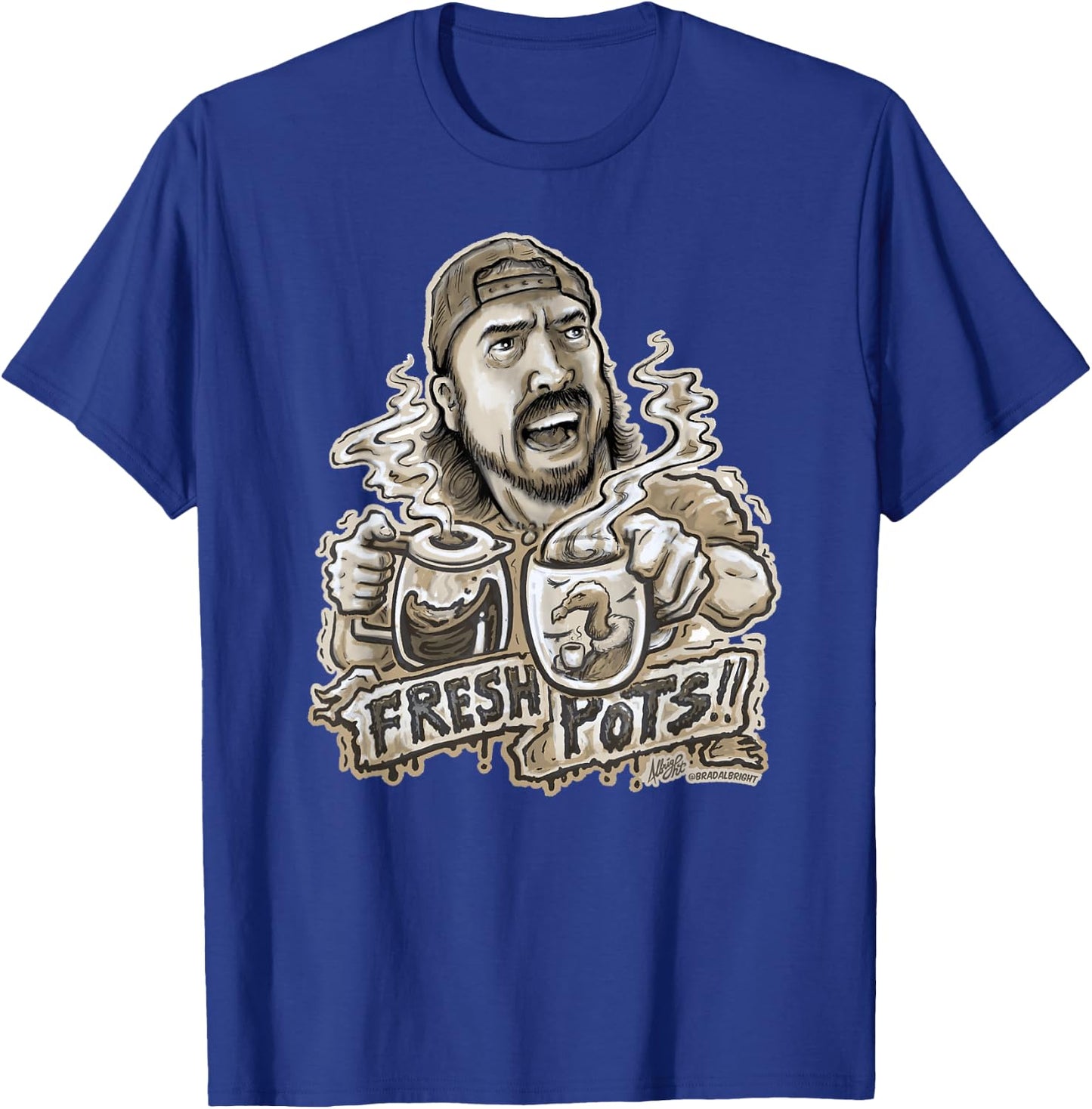Fresh Pots Coffee T-Shirt - T-Shirt | Royal