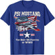 p51 mustang ww2 warbird plane American flag military T-Shirt - T-Shirt | Royal