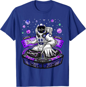 Astronaut Psychedelic Music DJ Psytrance Techno EDM Festival Small T-Shirt - T-Shirt | Royal