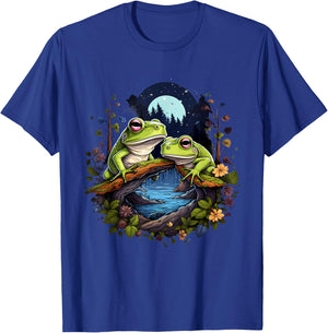 Frog Artwork Nature Forest Animal Lovers Wildlife Toad T-Shirt - T-Shirt | Royal