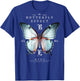 Back Print Streetwear Hip Hop Retro Vintage Moth Butterfly T-Shirt - T-Shirt | Royal