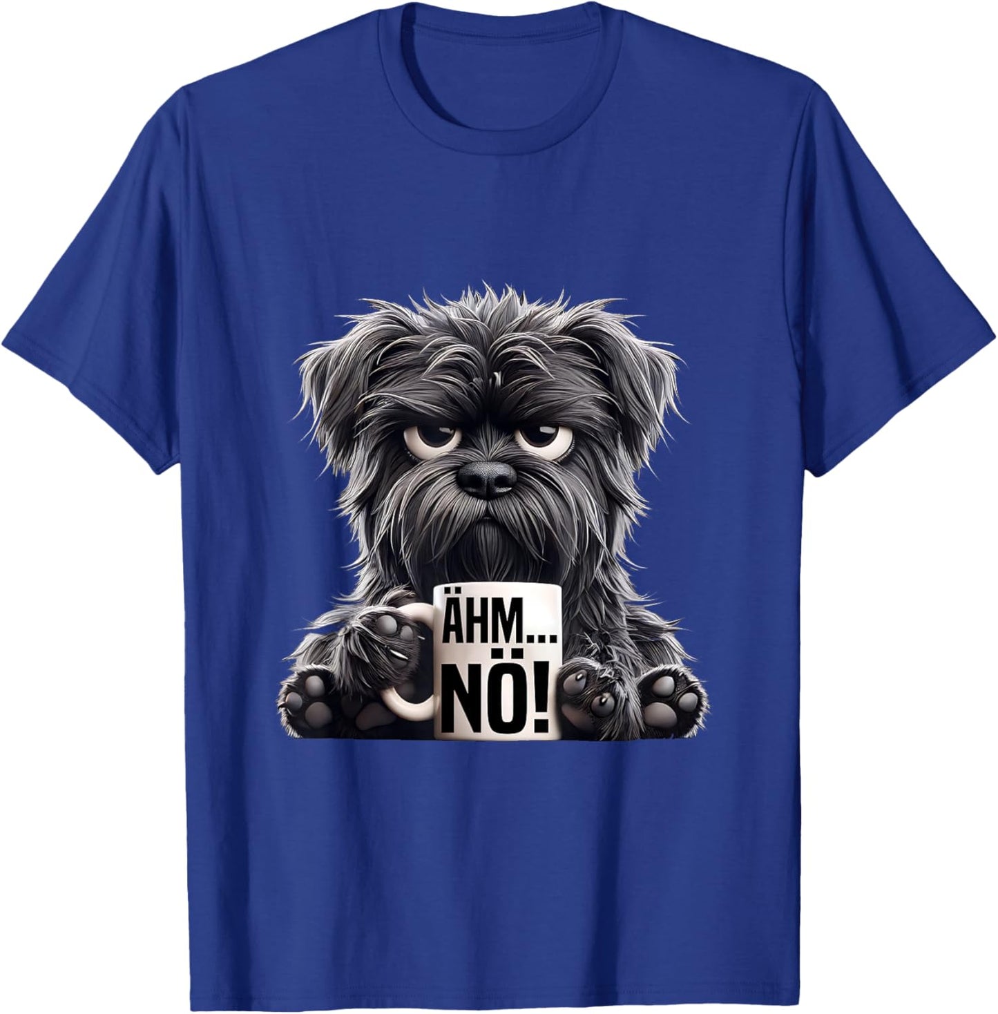 Grimmiger Hund Arbeitskollegen Herren Damen Lustiges Hund T-Shirt - T-Shirt | Royal