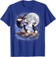 Three Geese Moon Funny Goose Howling Wolfs Moon Parody T-Shirt - T-Shirt | Royal