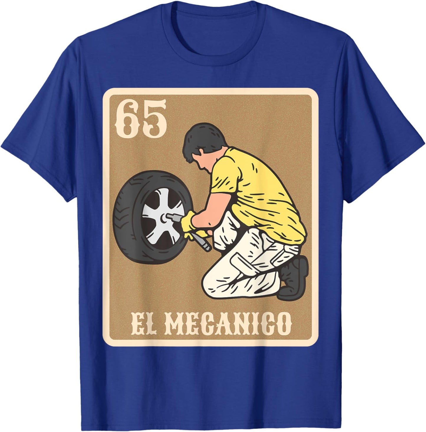 EL Mecanico Lottery Gift Spanish Bingo Card Game T-Shirt - T-Shirt | Royal