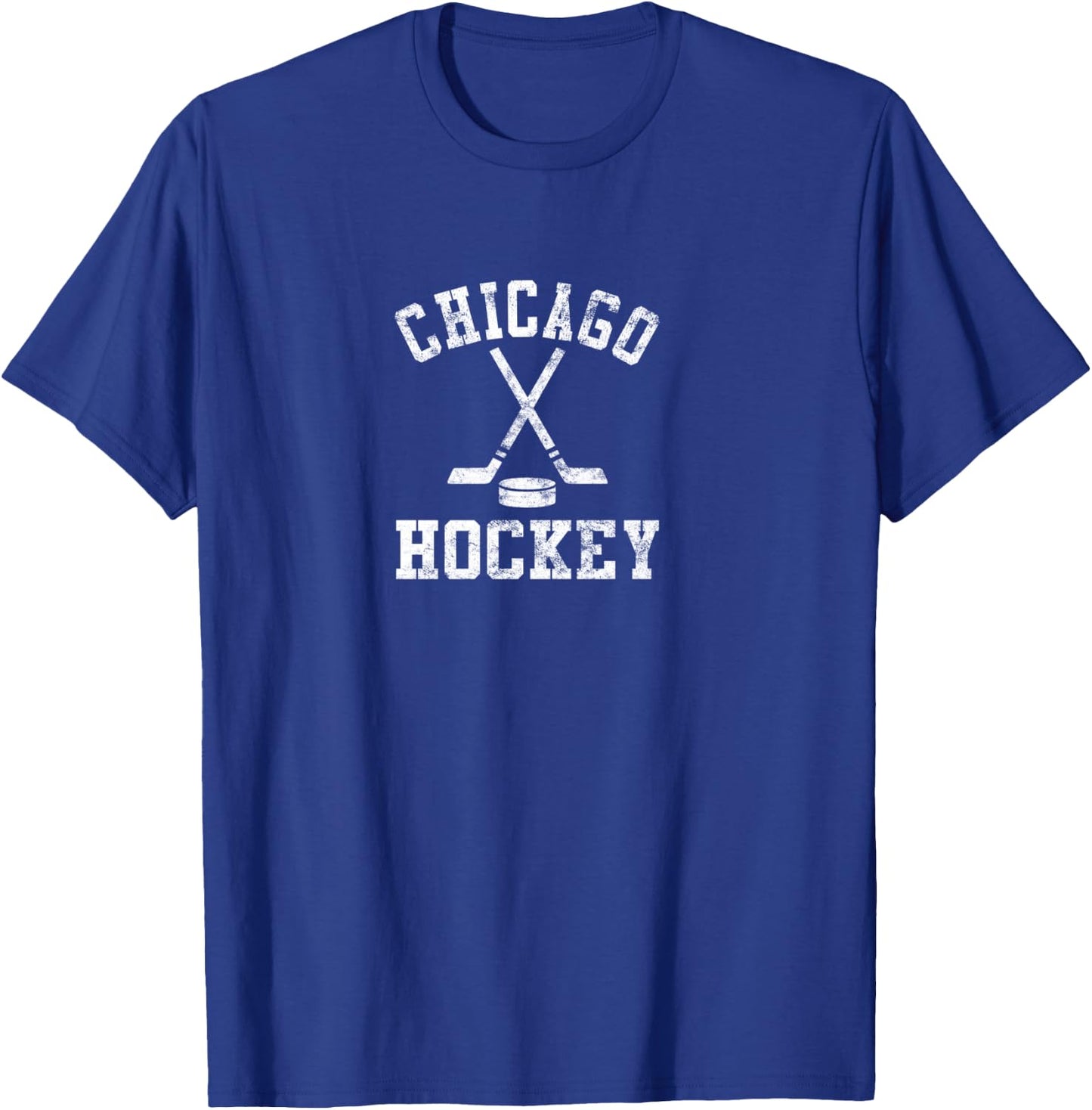 Vintage Chicago Hockey T-Shirt - T-Shirt | Royal